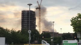 72 firefighters tackle massive blaze near Olympic Park