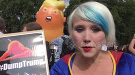 2018-07-13 Trump 'baby' blimp fly over Parliament Square Gardens