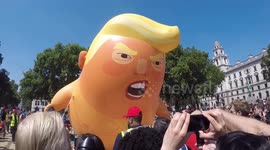 Trump Baby Starts To Deflate