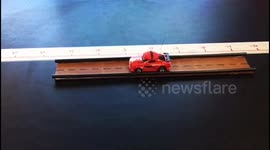 Science Teacher uses mini remote controlled car to teach Newton’s Third Law