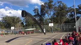 Science Teacher has fun doing a science show for children