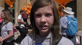 US girl in London gave this remarkably measured response to Trump's UK visit
