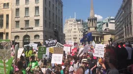 Trump protests London