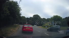 Caught on dashcam: Very careless driver makes two serious errors and a minor error in the space of thirty seconds