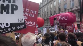 Anti Trump protest London