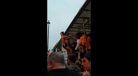 Trump protest float in soho