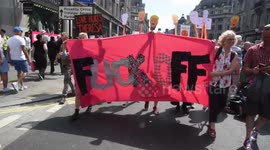 London Protestors Show Their Dislike For Trump