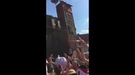 England Fans at Festival Celebrate