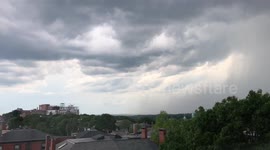 Microburst-Lapse over Portland, Maine (07/10/2018)