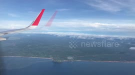 Descent And Landing Into Chumphon Airport On Thai Coast