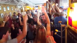 Paris pub erupts with joy as France scores 3-1 against Croatia