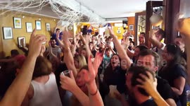 Paris pub goes wild as France scores 4-1 against Croatia