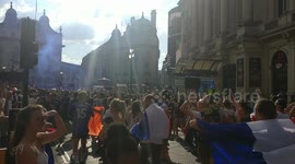 French fans celebrating World Cup win in London