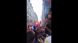 Dancing in France after World Cup win