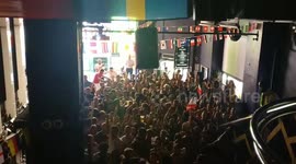 French fans in London celebrating World Cup final goal