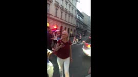 Croatia celebrating silver medal