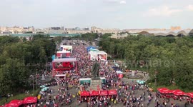 Hundreds of fans reach Luzhniki Stadium before World Cup finals