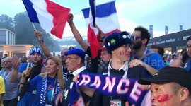 Fans celebrate France's World Cup victory