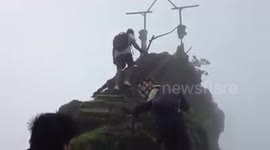 Trekking in Mumbai on Heavy Flood Rain Winds