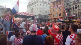 Celebration in Zagreb despite Croatia's World Cup final loss to France