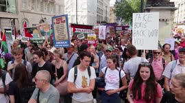 Londoners Protest Trump's UK Visit