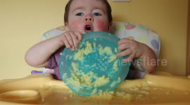 Messy eater toddler.