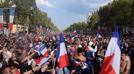 French celebrate World Cup win in style on Champs-Elysees