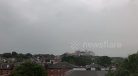 Lightning Strikes in Portland, Maine (07/17/2018)