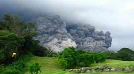 Pyroclastic flow on Fuego Volcano in Guatemala on 3 June 2018