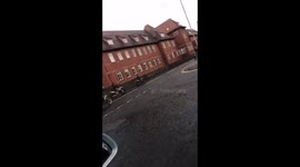 Van Drifts at junction into the road