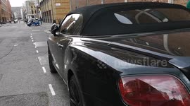 Bentley with parking ticket