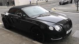 Bentley with parking ticket
