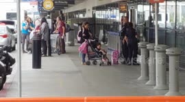 part 1 Lax airport police mom under arrest  for disciplining her kids in public at lax
