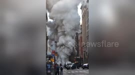 'Several buildings evacuated after explosion' in New York's Flatiron District