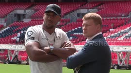 Anthony Joshua and Alexander Povetkin go head to head at Wembley Stadium