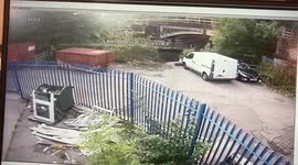 Drunk driver takes a dive