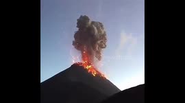 Amazing explosive eruption at volcano in Guatemala