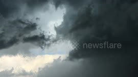 Video shows eerie storm clouds rolling in as tornadoes approach central Iowa