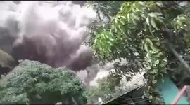 La erupción del volcán de fuego .