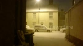 4am Morning blizzard 28/2/2018 Great Yarmouth