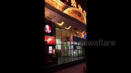 Roof collapses at China shopping centre