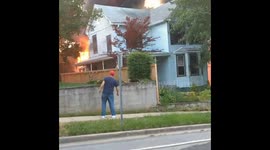 House fire Mount Rainier Md 32nd and Shepard St.