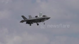 RAF Lockheed Martin F-35B in full over and climb out