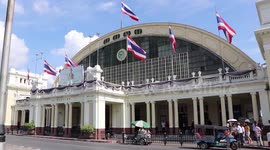 Journey On Old Train From Bangkok To Surin, Thailand