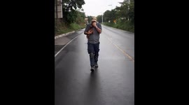 Little dog rescued from ground zero, days after the eruption of the Fuego Volcano. Her name is Lava and today she has s new home.