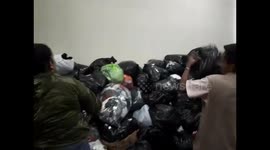 Fire station of Jocotenango, Sacatepéquez, Guatemala. Hours after the Fuego Volcano erupted, the population inmediatly overflowed to bring aid to the victims.