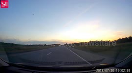 Shocking dashcam footage shows deer crashing into car on Otawa highway
