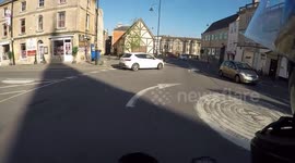 Car Pulls Out on Biker