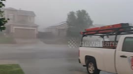 Strong winds and heavy downpour as storm strikes southern Colorado