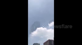 台风“安比”登陆山东,济南现海市蜃楼奇观